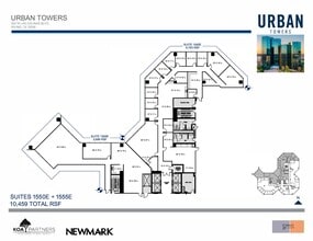 222 W Las Colinas Blvd, Irving, TX à louer Plan d’étage– Image 1 sur 2