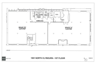 1901 N Clybourn Ave, Chicago, IL à louer Plan d’étage– Image 2 sur 2