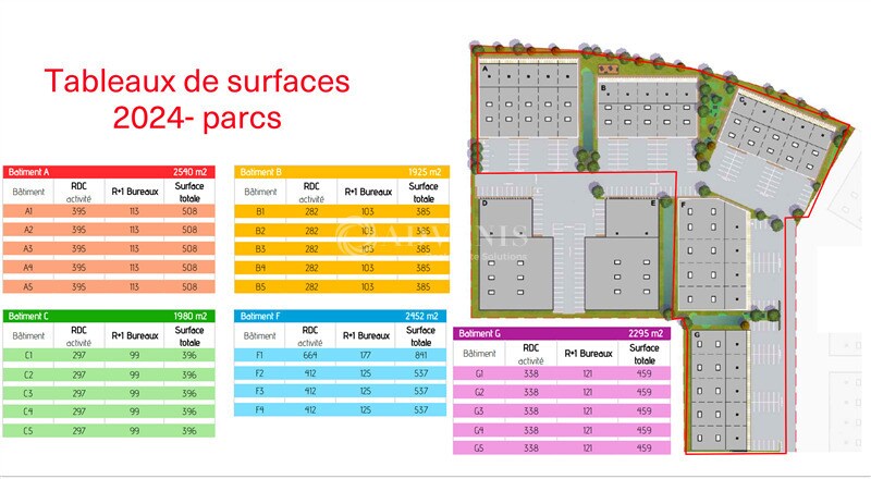 Local d'activités dans Montereau-sur-le-Jard à vendre - Plan de site – Image 2 sur 4