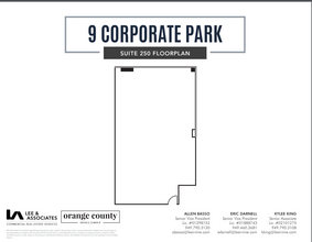 9 Corporate Park, Irvine, CA à louer Plan d’étage– Image 1 sur 1