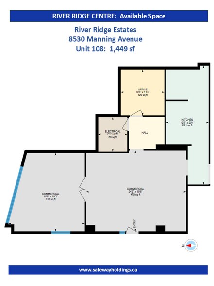 8530 Manning Av, Fort McMurray, AB à louer - Plan d’étage – Image 2 sur 3