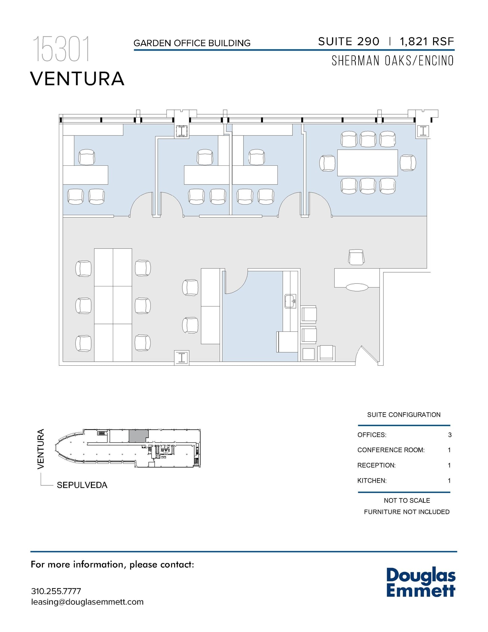 15301 Ventura Blvd, Sherman Oaks, CA à louer Plan d’étage– Image 1 sur 1