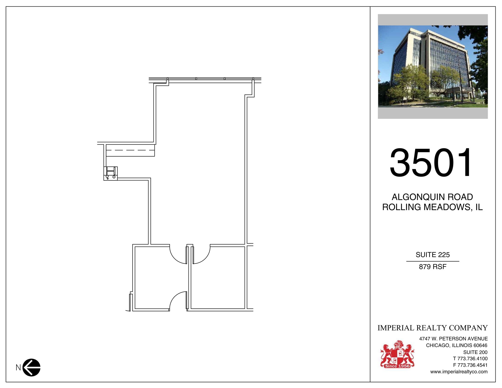 3501 Algonquin Rd, Rolling Meadows, IL à louer Plan de site– Image 1 sur 1