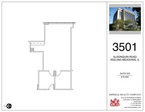 3501 Algonquin Rd, Rolling Meadows, IL à louer Plan de site– Image 1 sur 1