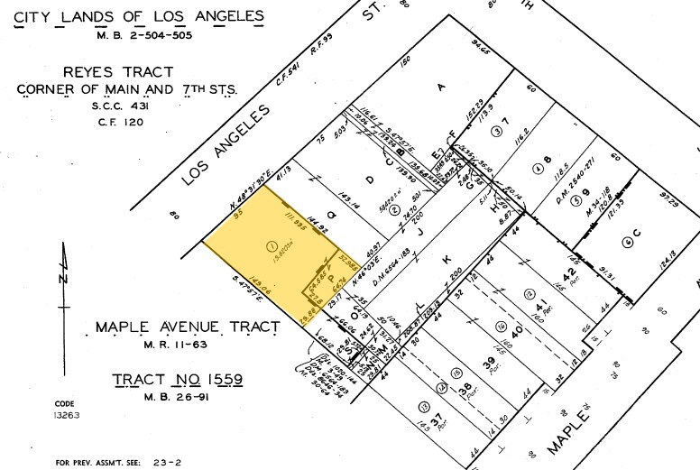 730 S Los Angeles St, Los Angeles, CA à louer - Plan cadastral – Image 3 sur 3