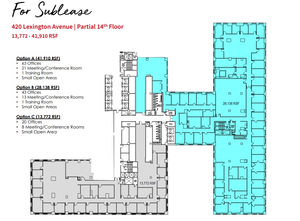 420 Lexington Ave, New York, NY à louer Plan d’étage– Image 1 sur 4