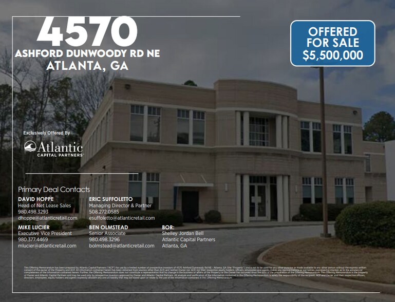4570 Ashford Dunwoody Rd NE, Atlanta, GA à vendre - Photo de l’immeuble – Image 3 sur 3