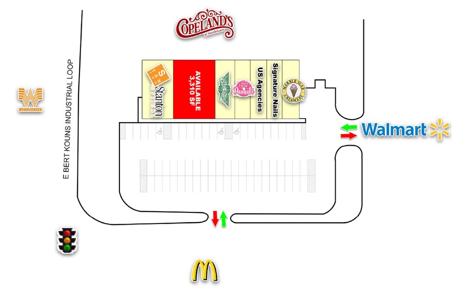 1655 E Bert Kouns Industrial Loo Expy, Shreveport, LA à louer - Plan de site – Image 3 sur 4