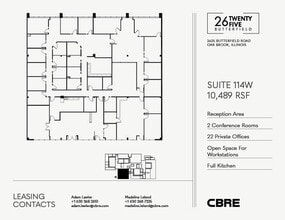 2625 Butterfield Rd, Oak Brook, IL à louer Plan d’étage– Image 1 sur 1
