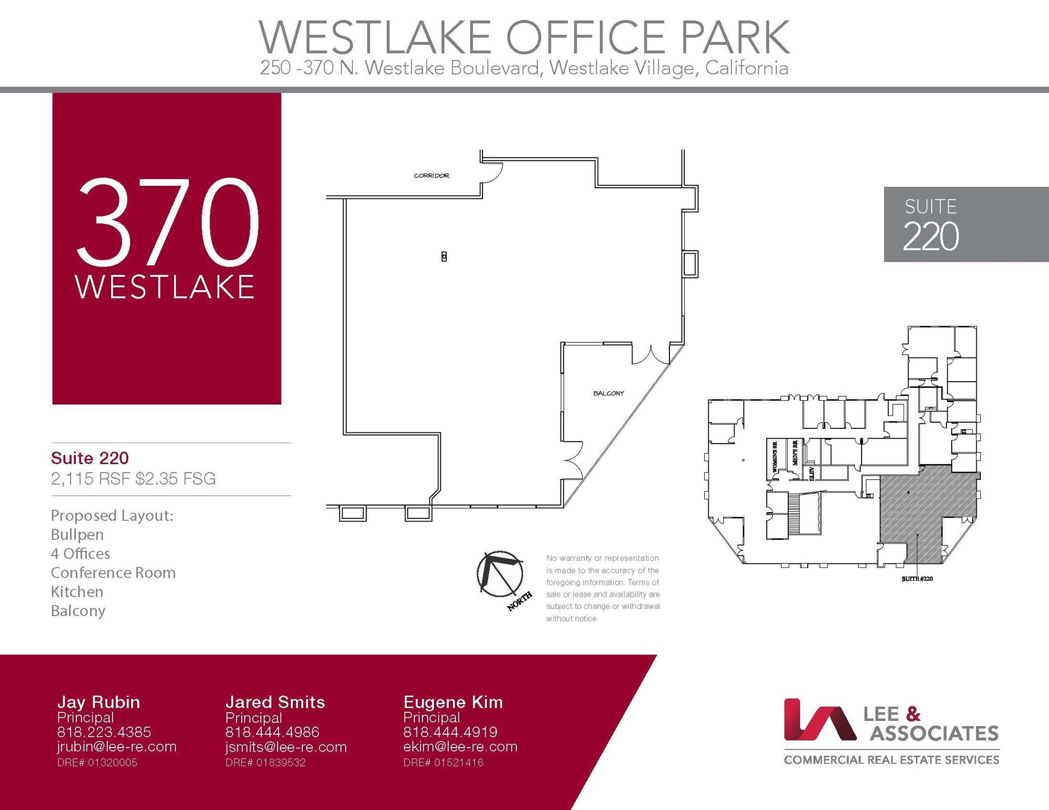 250 N Westlake Blvd, Westlake Village, CA à louer Plan d’étage– Image 1 sur 1