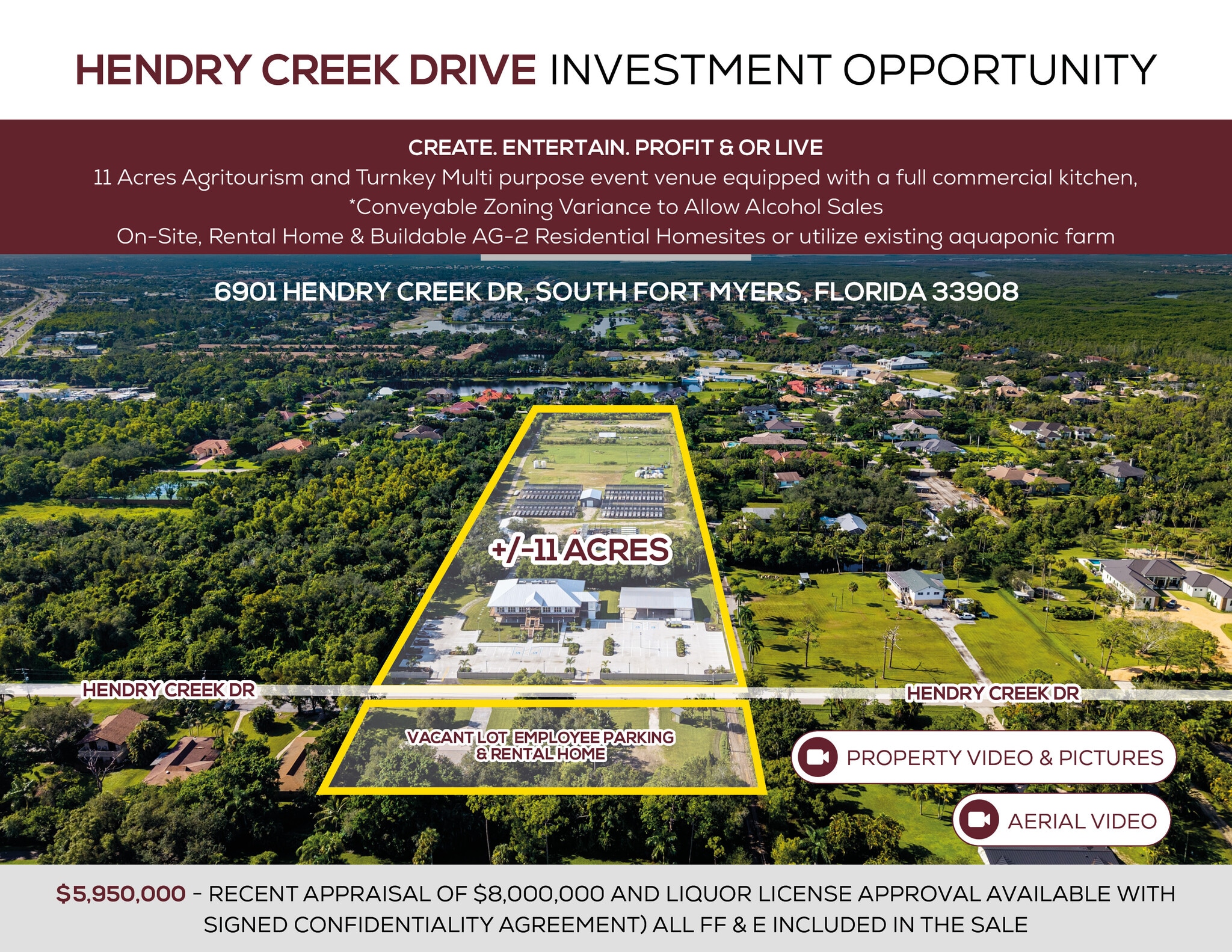 6901 Hendry Creek Dr, Fort Myers, FL à vendre Photo principale– Image 1 sur 58