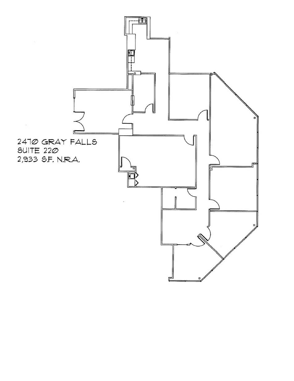 2470 Gray Falls Dr, Houston, TX à louer Plan d’étage– Image 1 sur 1