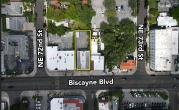 7222 Biscayne Blvd, Miami, FL - VUE AÉRIENNE  vue de carte - Image1