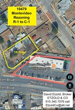 10479 Montevideo St, Socorro, TX - Vue aérienne vue de carte