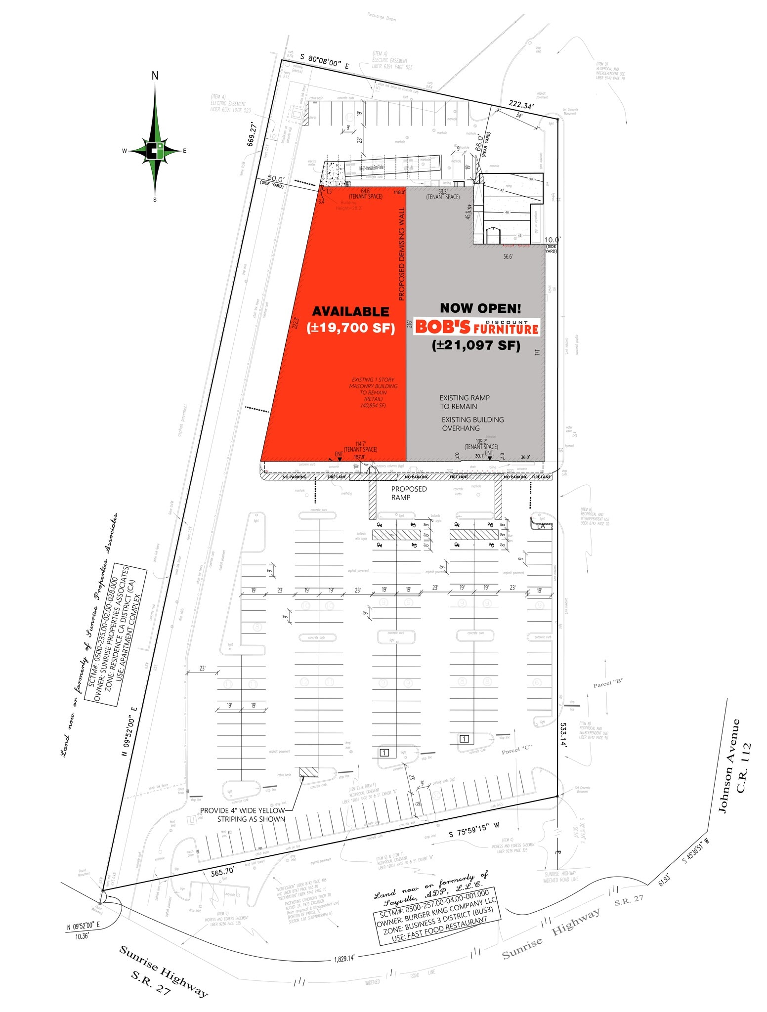 5147-5151 Sunrise Hwy, Bohemia, NY à louer Plan de site– Image 1 sur 1