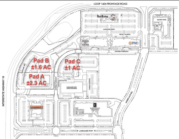 W Ih-10 West, San Antonio, TX à louer - Plan de site – Image 3 sur 3