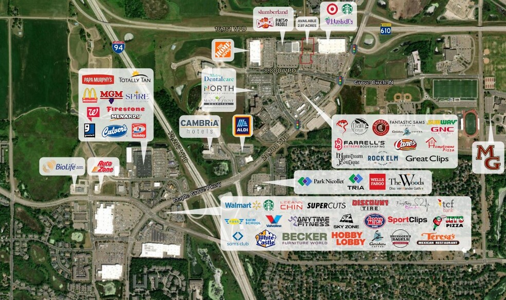 15500 Grove Cir N, Maple Grove, MN à louer - Aérien – Image 2 sur 2
