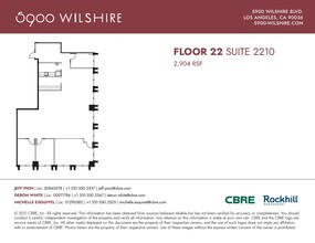 5900 Wilshire Blvd, Los Angeles, CA à louer Plan d’étage– Image 1 sur 1