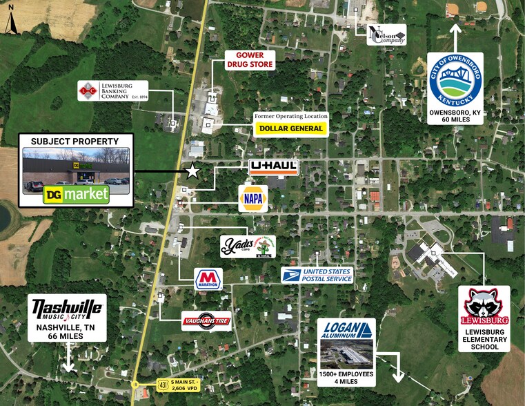 148 Main St, Lewisburg, KY à vendre - Aérien – Image 3 sur 3