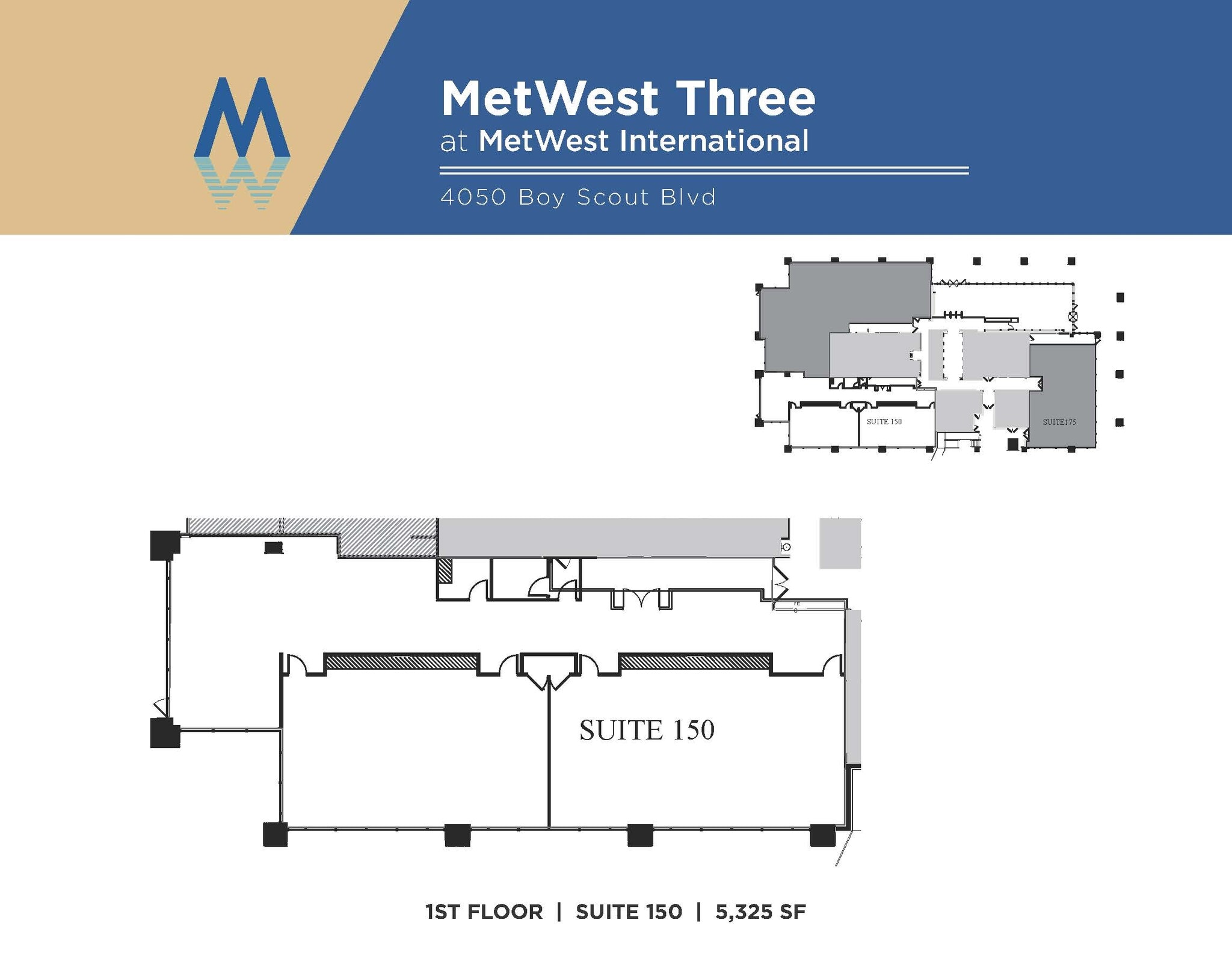 4010 W Boy Scout Blvd, Tampa, FL à louer Plan d’étage– Image 1 sur 2