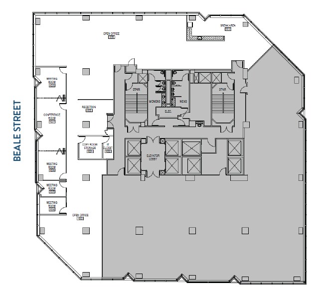 301 Howard St, San Francisco, CA à louer Plan d’étage– Image 1 sur 1