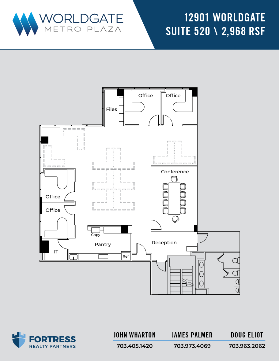 12851 Worldgate Dr, Herndon, VA à louer Plan d’étage– Image 1 sur 1