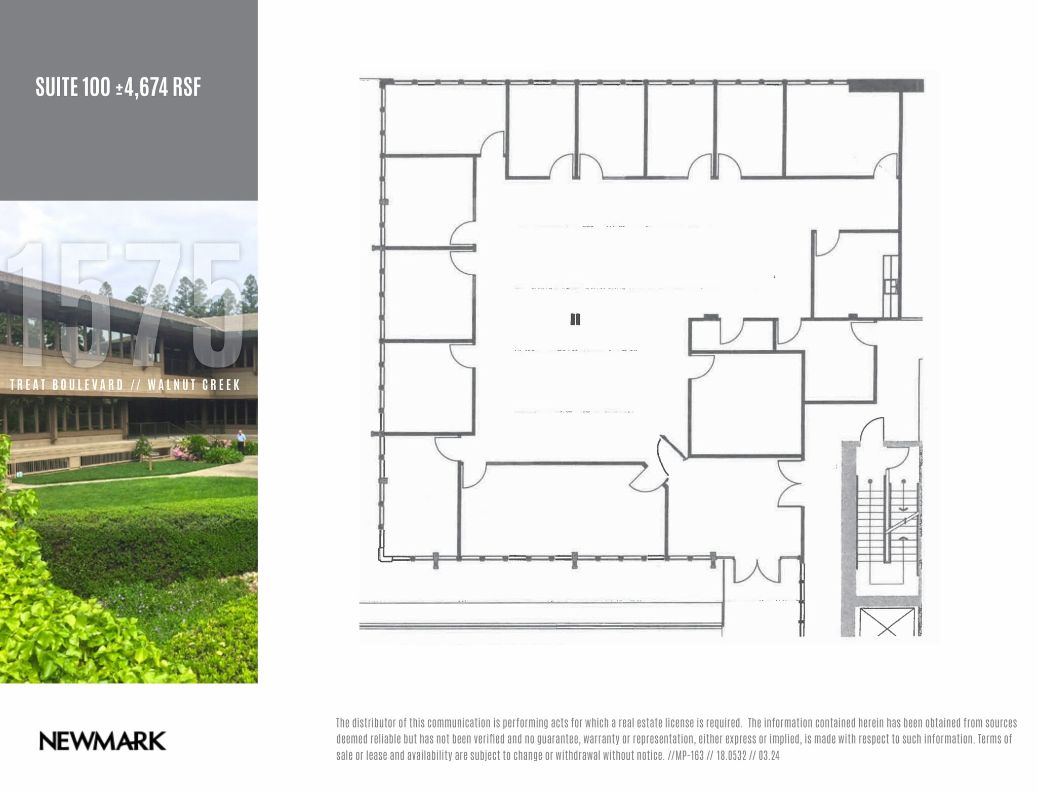 1575 Treat Blvd, Walnut Creek, CA à louer Plan d’étage– Image 1 sur 1
