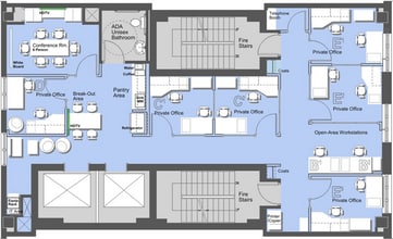 256-258 W 36th St, New York, NY à louer Plan d’étage– Image 1 sur 4