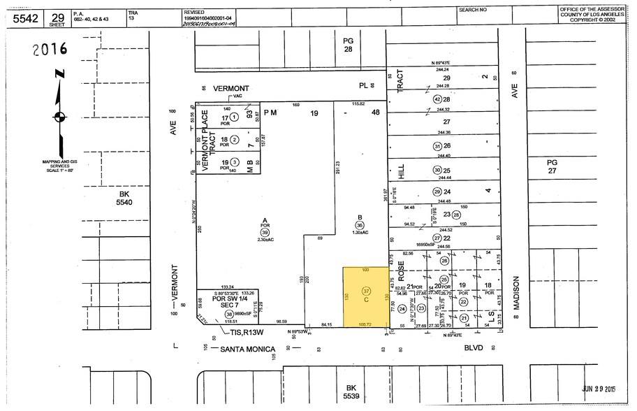 4627-4629 Santa Monica Blvd, Los Angeles, CA à louer - Plan cadastral – Image 3 sur 3