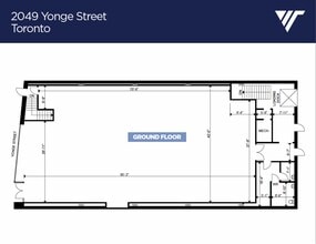 2049 Yonge St, Toronto, ON à louer Plan d’étage– Image 1 sur 2