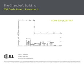 630 Davis St, Evanston, IL à louer Plan d’étage– Image 1 sur 1
