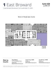 1 E Broward Blvd, Fort Lauderdale, FL à louer Plan d’étage– Image 1 sur 1