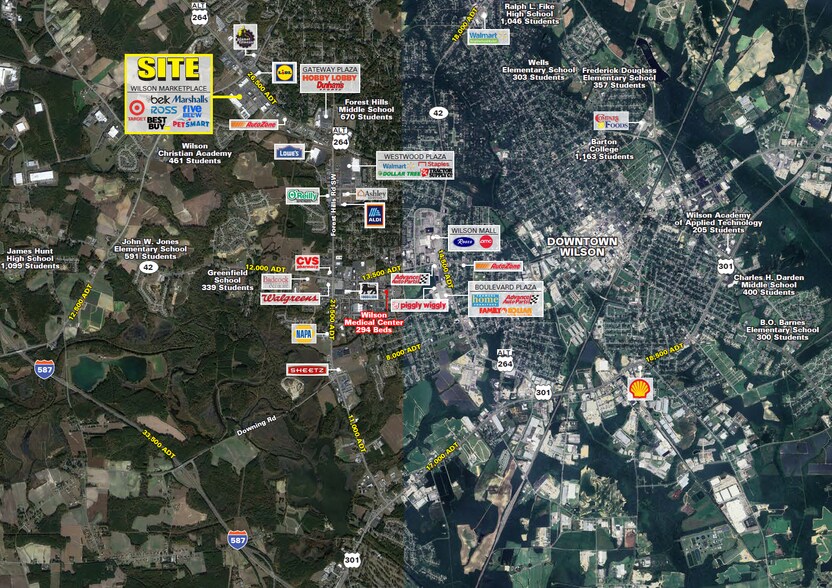 3401 Raleigh Road Pky W, Wilson, NC à louer - Photo de l’immeuble – Image 2 sur 3