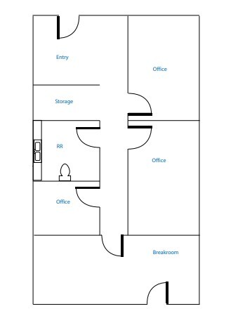 1615 Hill Rd, Novato, CA à louer Plan d’étage– Image 1 sur 2