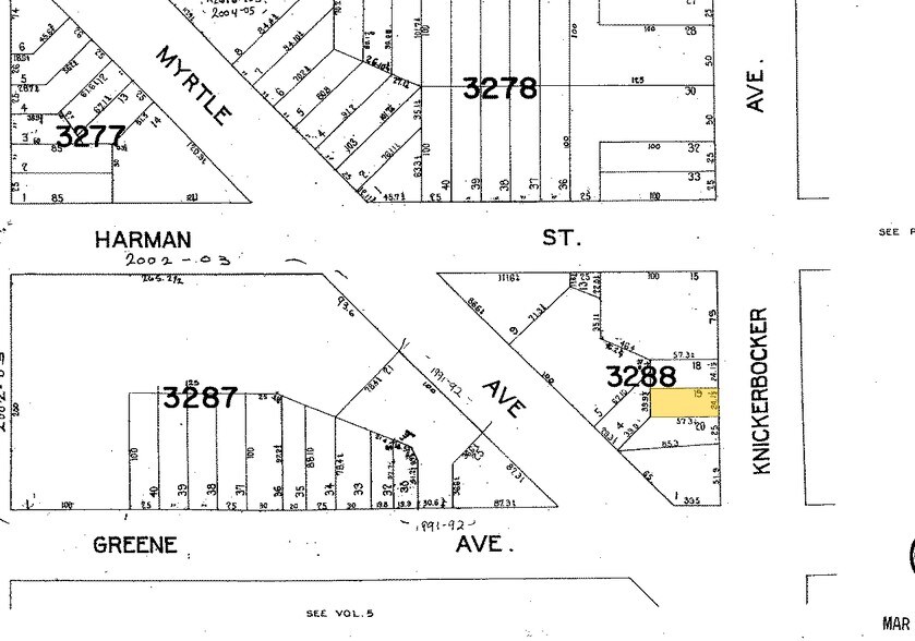 446 Knickerbocker Ave, Brooklyn, NY à vendre - Plan cadastral – Image 2 sur 3