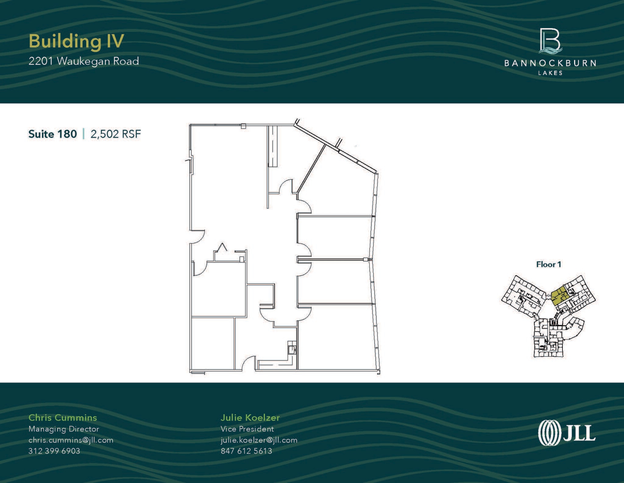 2333 Waukegan Rd, Bannockburn, IL à louer Plan d’étage– Image 1 sur 1
