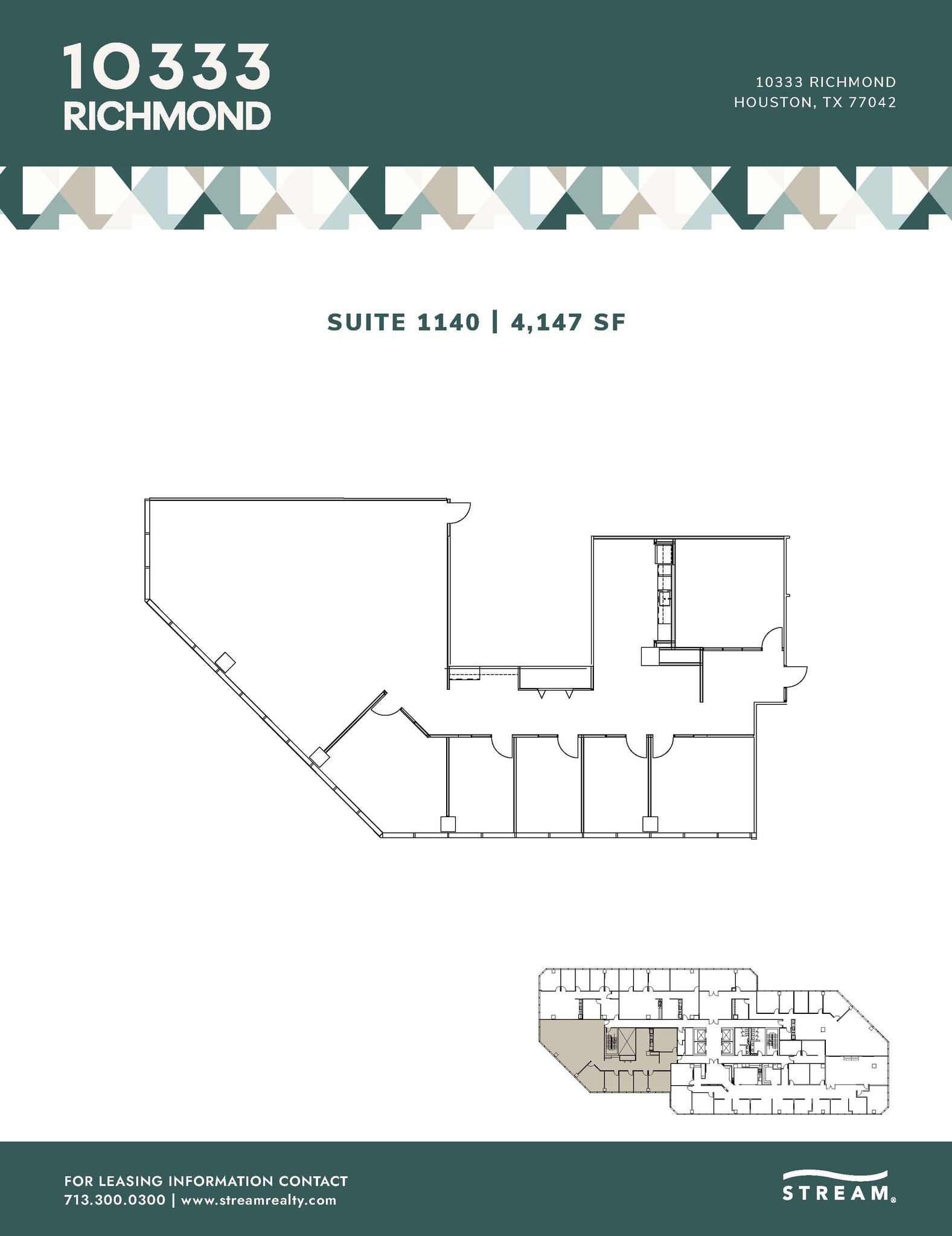 10333 Richmond Ave, Houston, TX à louer Plan d’étage– Image 1 sur 1