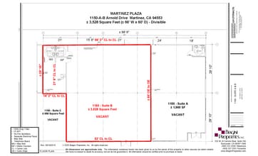 1150-1160 Arnold Dr, Martinez, CA à louer Plan d’étage– Image 1 sur 1
