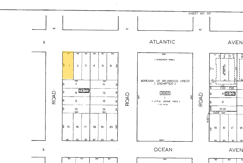 6109 Atlantic Ave, Wildwood, NJ à vendre Plan cadastral– Image 1 sur 22