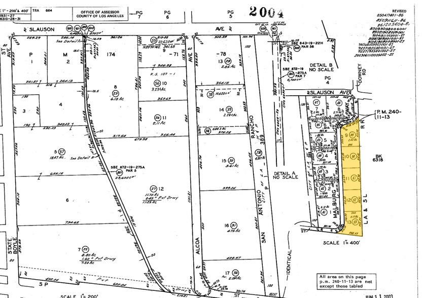5990-6200 Malburg Way, Vernon, CA à louer - Plan cadastral – Image 2 sur 8