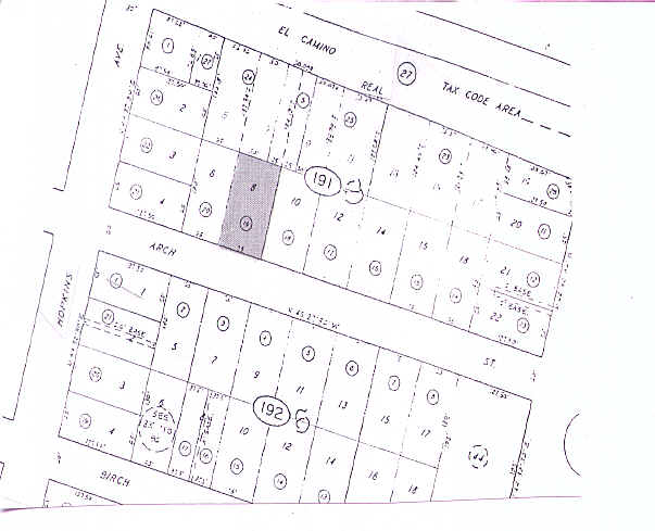 133 Arch St, Redwood City, CA à louer - Plan cadastral – Image 2 sur 9