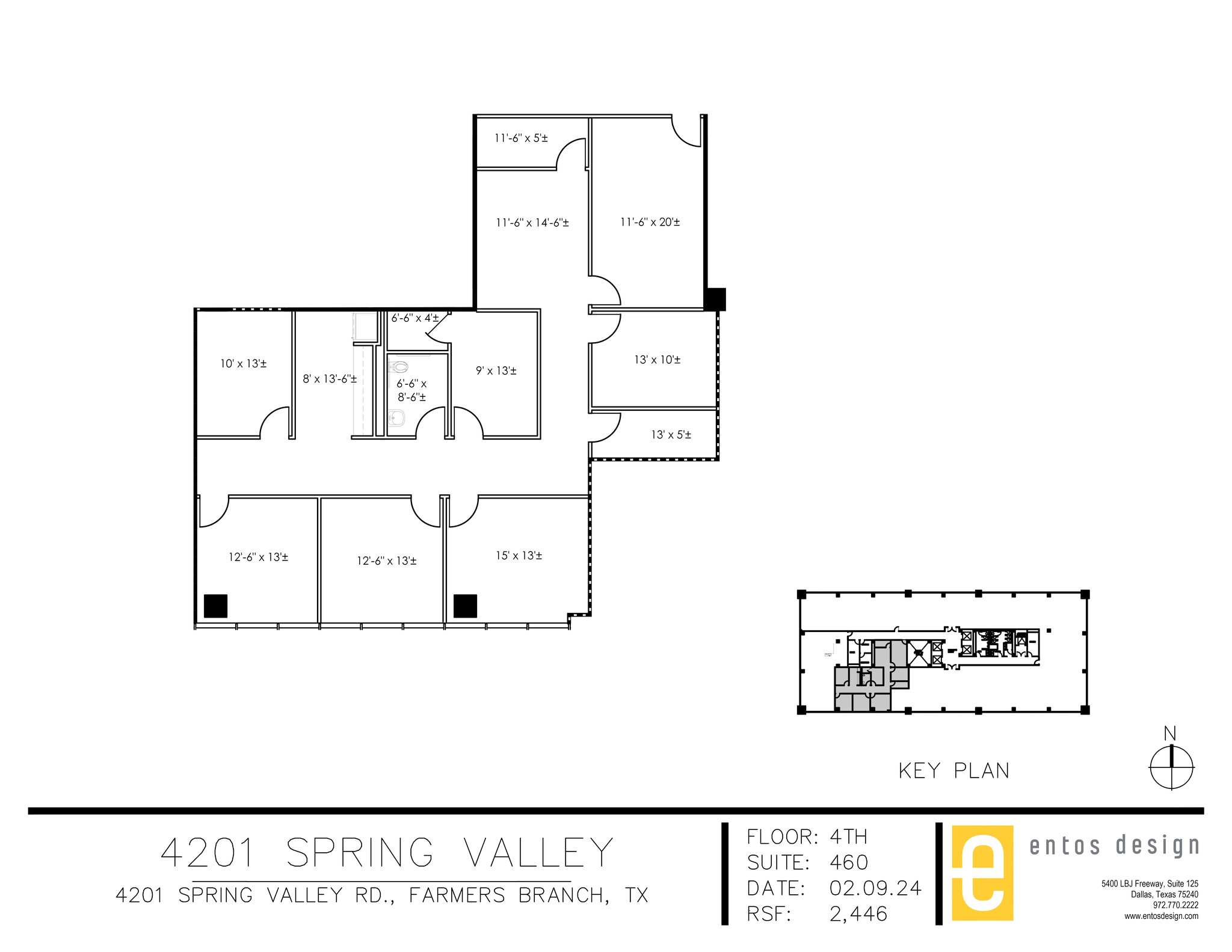 4201 Spring Valley Rd, Dallas, TX à louer Plan de site– Image 1 sur 1