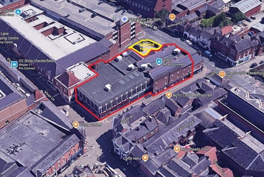 1A Vicar Ln, Chesterfield à louer - Aérien – Image 2 sur 3