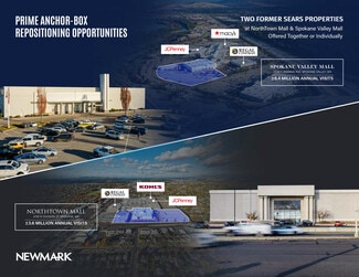 Plus de détails pour Two Dominant Spokane MSA Anchor Boxes – Local commercial à vendre