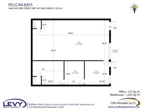 4990 SW 52nd St, Fort Lauderdale, FL à louer Plan d’étage– Image 2 sur 7