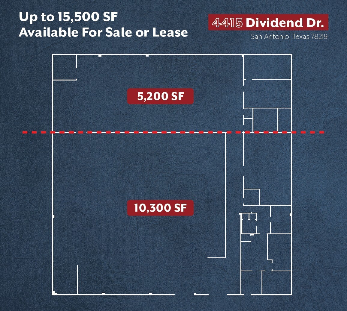 4415 Dividend Dr, San Antonio, TX à vendre Plan d’étage– Image 1 sur 1