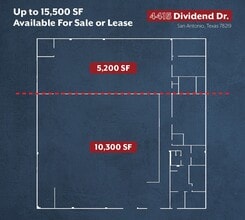 4415 Dividend Dr, San Antonio, TX à vendre Plan d’étage– Image 1 sur 1