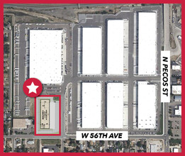 WEST 56TH & TEJON St, Denver, CO - VUE AÉRIENNE  vue de carte