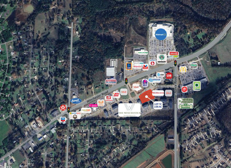 Winchester Rd, Huntsville, AL à vendre - Aérien – Image 1 sur 2