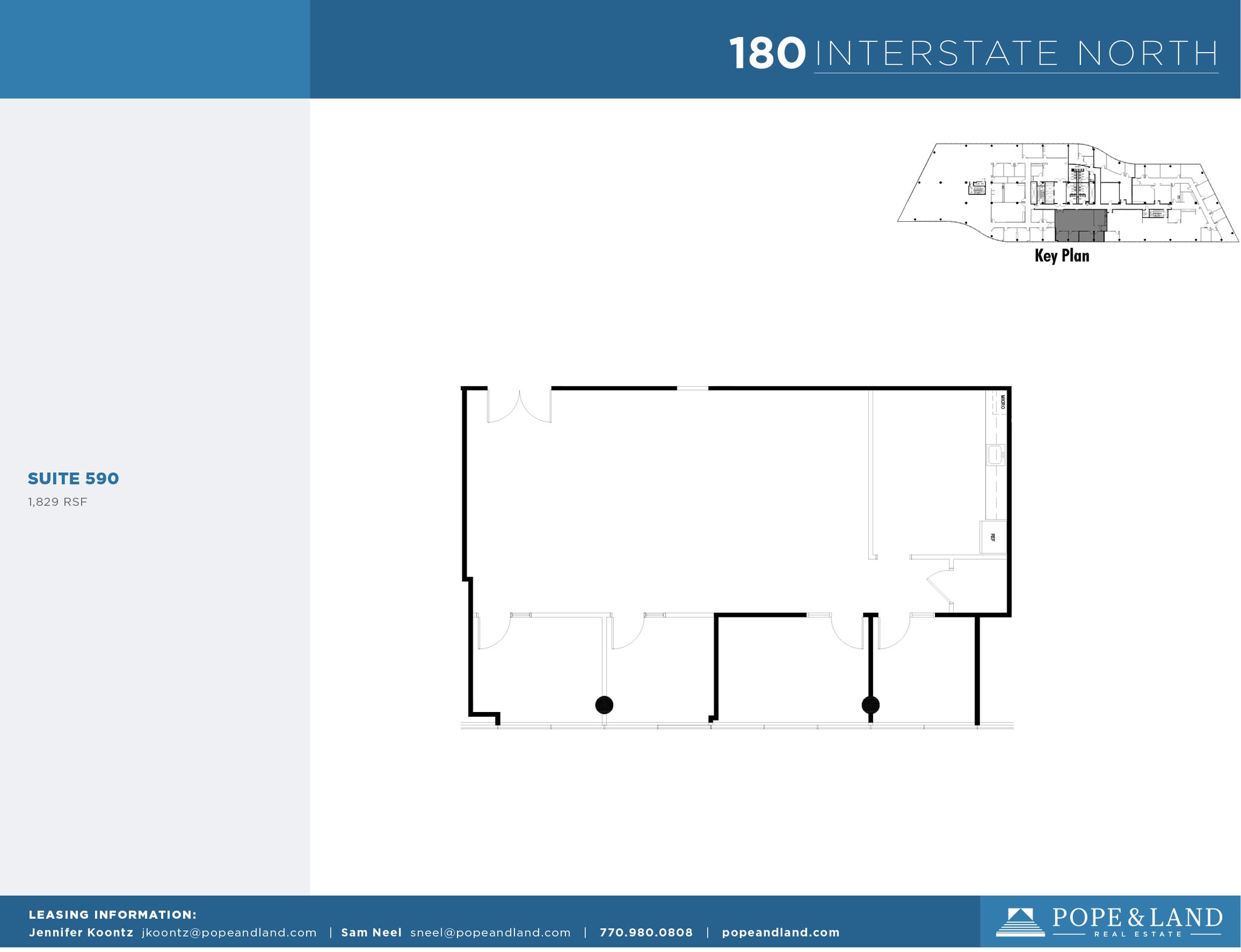 180 Interstate N Pky SE, Atlanta, GA à louer Plan d’étage– Image 1 sur 1